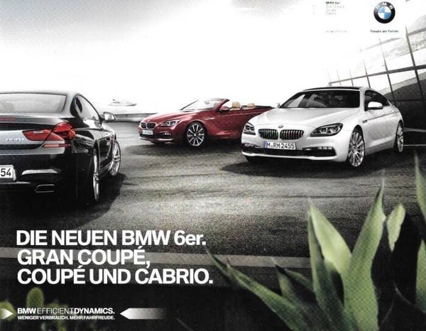 BMW 6 F10/F12/F13 - 2014/D - Die neuen BMW 6er. Gran Coupé, Coupé und Cabrio.