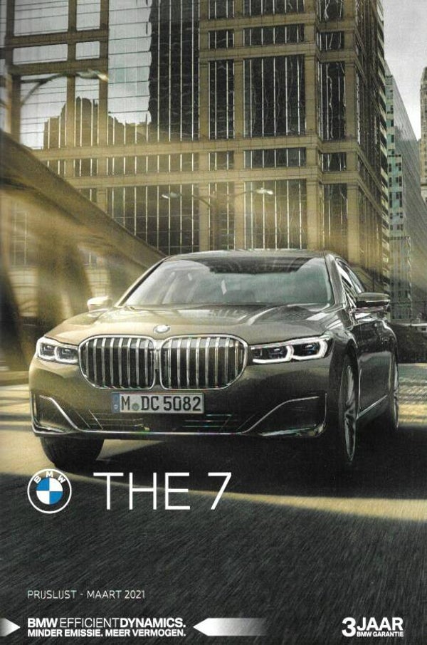 BMW 7 G11/G12 - 2021/NL - Prijslijst Maart 2021