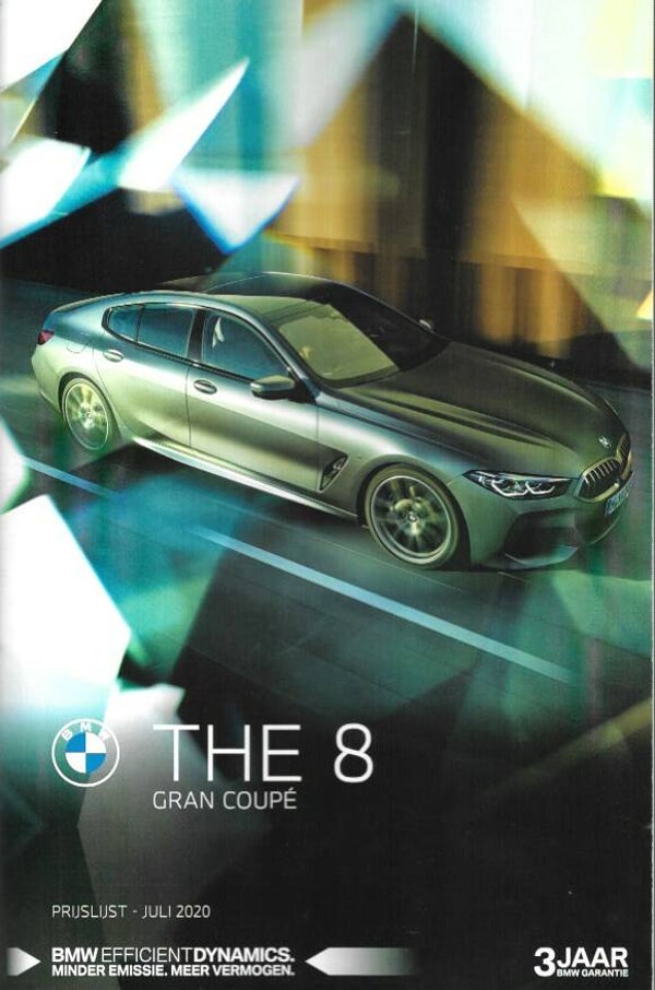 BMW 8 G16 - 2020/NL - The 8 Gran Coupé - Prijslijst Juli 2020