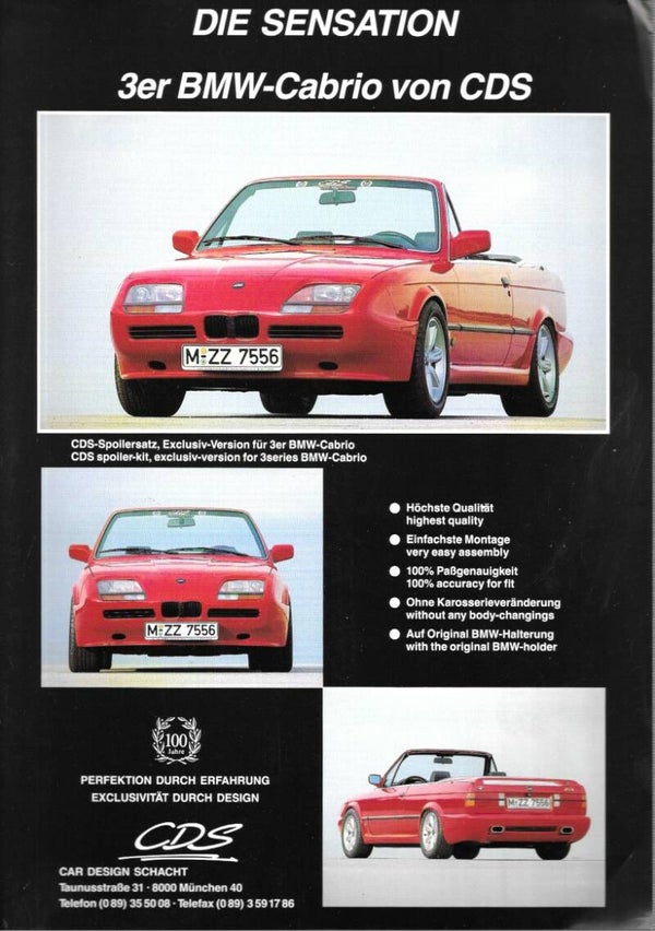 BMW CDS 3 E30 - 1991/D/EN - 3 Cabrio met Z1-front (ev)