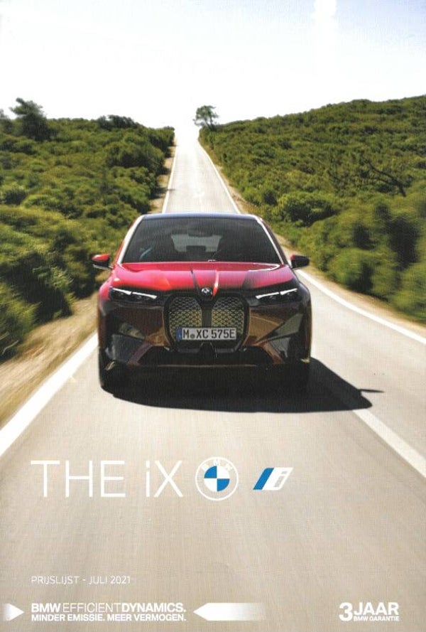 BMW iX I20 - 2021/NL - THE iX - Prijslijst - Juli 2021