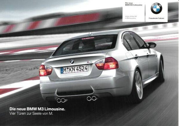 BMW M3 E90 - 2007/D - Die neue BMW M3 Limousine