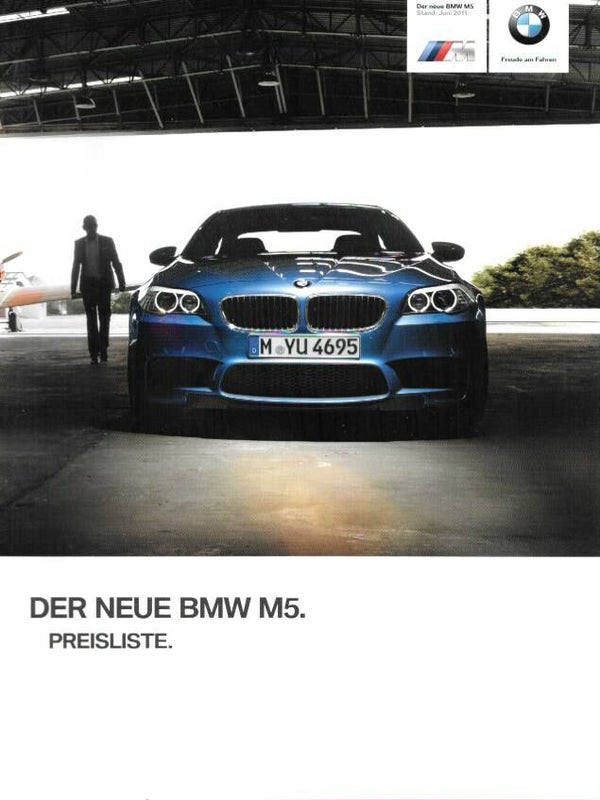 BMW M5 F10 - 2011/D - Der neue BMW M5 - Preisliste Stand: Juni 2011