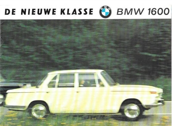 BMW NEUE KLASSE 115/116 - ca. 1965/NL- De nieuwe klasse. BMW 1600