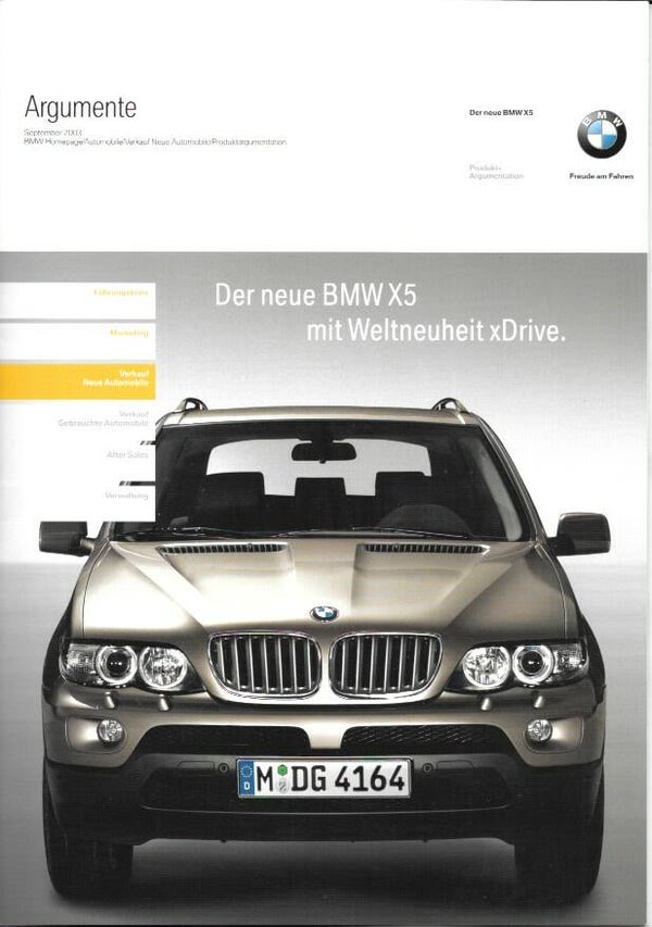 BMW X5 E53 - 2003/D - Arguemente - Der neue BMW X5