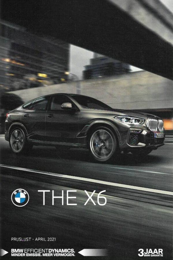 BMW X6 G06 - 2021/NL - THE X6 - Prijslijst - April 2021