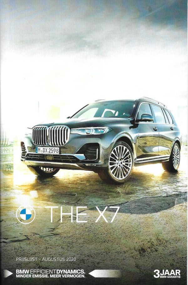 BMW X7 G07 - 2020/NL - THE X7 - Prijslijst - Augustus 2020