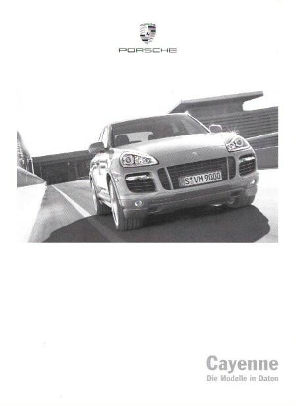 Porsche Cayenne - 2009/D/CH - Die Modelle in Daten