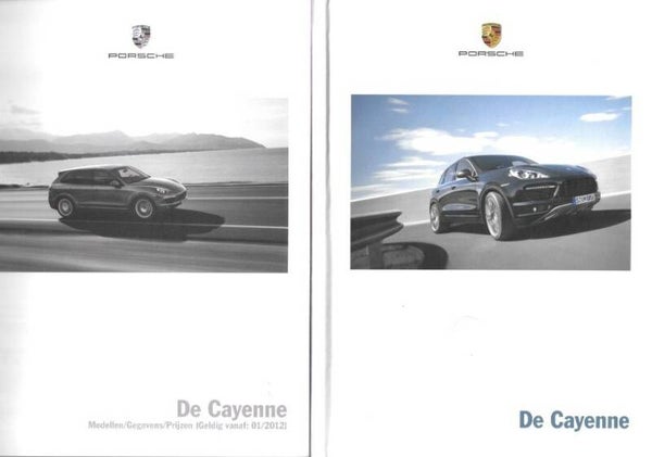 Porsche Cayenne - 2012/NL (set met prijzen/modellen/gegevens)