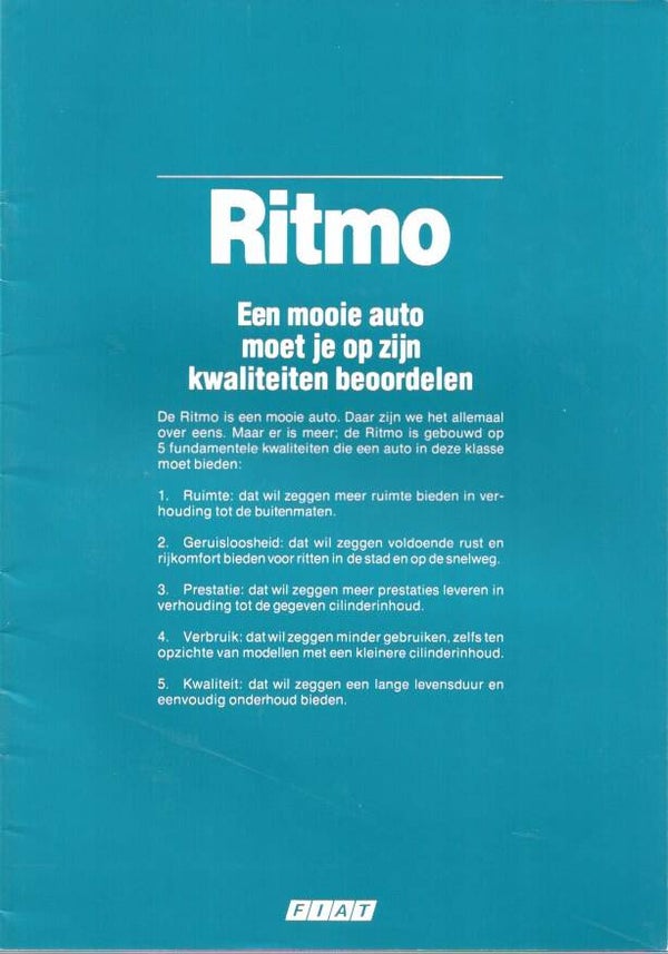 Fiat Ritmo - 1982/NL