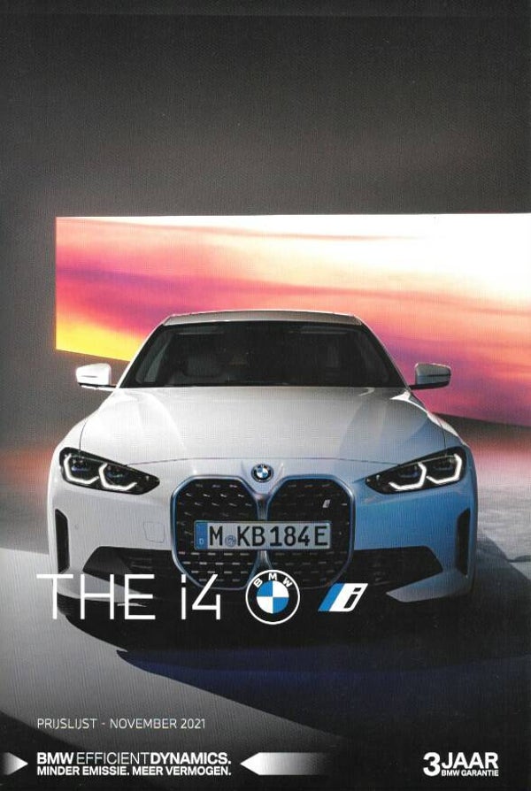 BMW i4 G26 - 2021/NL - Prijslijst November 2021