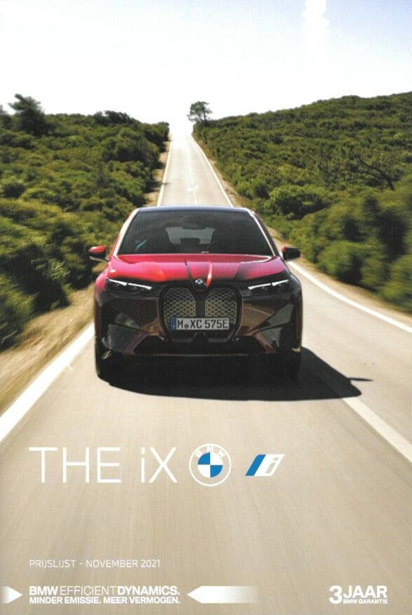 BMW iX I20 - 2021/NL - THE iX - Prijslijst - November 2021