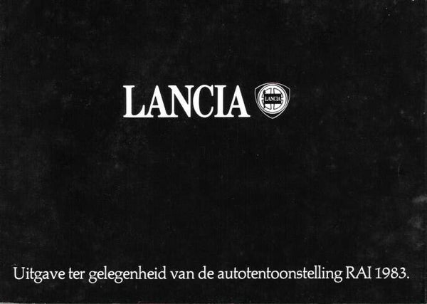 Lancia Modellenscala - brochure exclusief voor RAI 1983