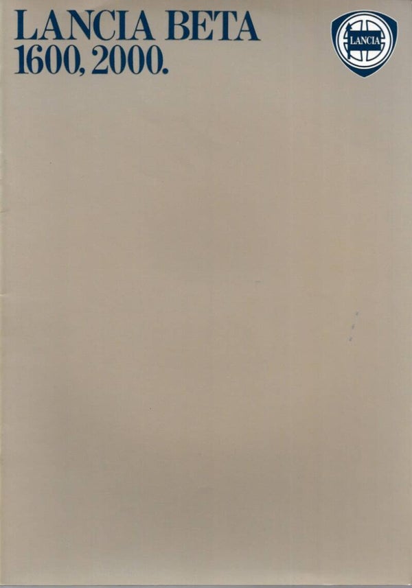 Lancia Beta 1600, 2000 (EN)