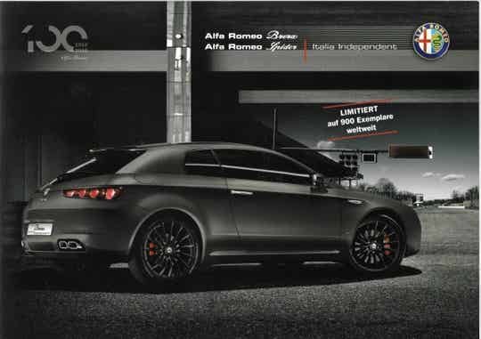 Alfa Romeo Brera/Spyder - 2010/D - Italia Independent (Zeldzaam!)