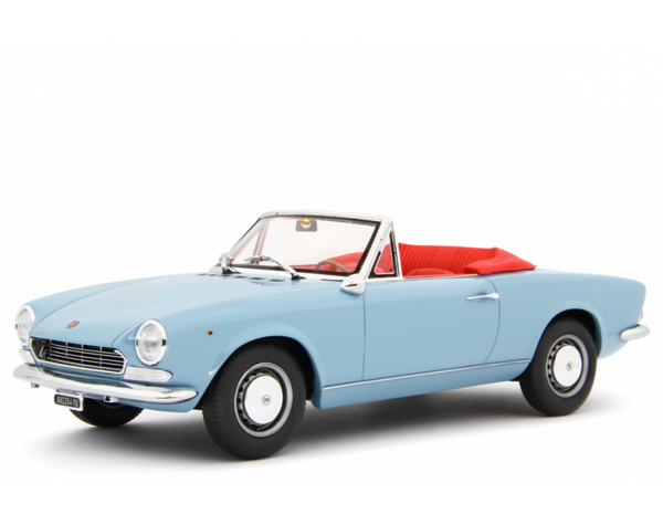 Fiat 124 Sport Spider AS (1438cc) 1968 (blauw) - Laudoracing 1/18