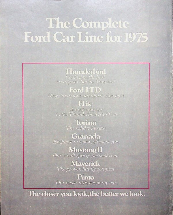Ford gamma - 1975/E - Thunderbird, LTD, Elite, Torino, Granada, Mustang, Maverick, Pinto