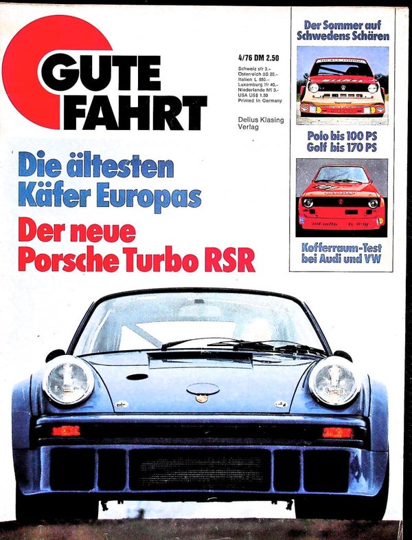 Gute Fahrt - 1976 Nr. 4 - VW, Porsche 911