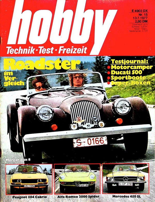 hobby - 1977 Nr. 15 - Alfa Romeo, Peugeot, Mercedes, Morgan