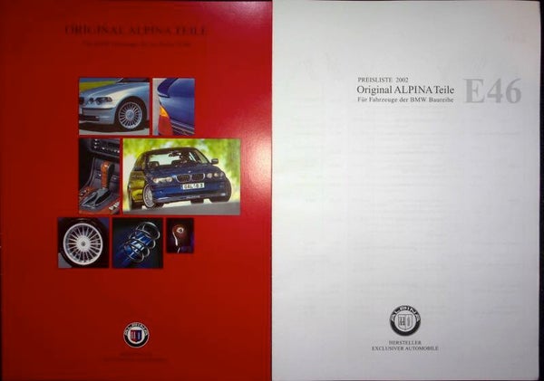 Alpina 2002/D - B3 E46 - Original Alpina Teile