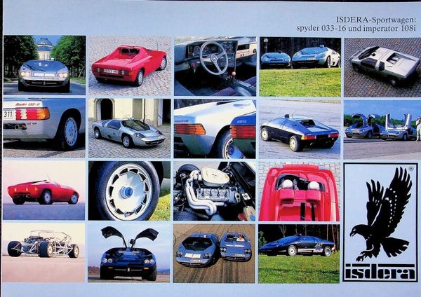 Isdera spyder 033-16 und imperator 108i - 1985/D - ZEER ZELDZAAM!!!