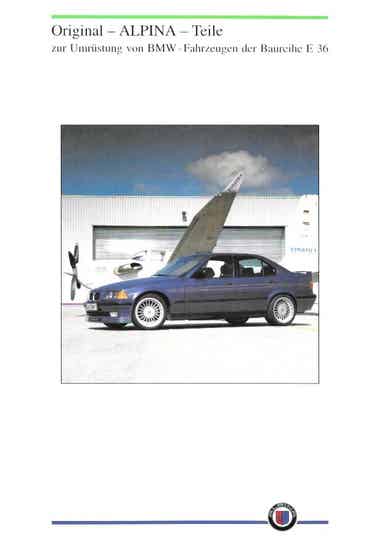 Alpina - ?/D - Orignal Alpina Teile zur Umrüstung von BMW-Fahrzeugen der Baureihe E36
