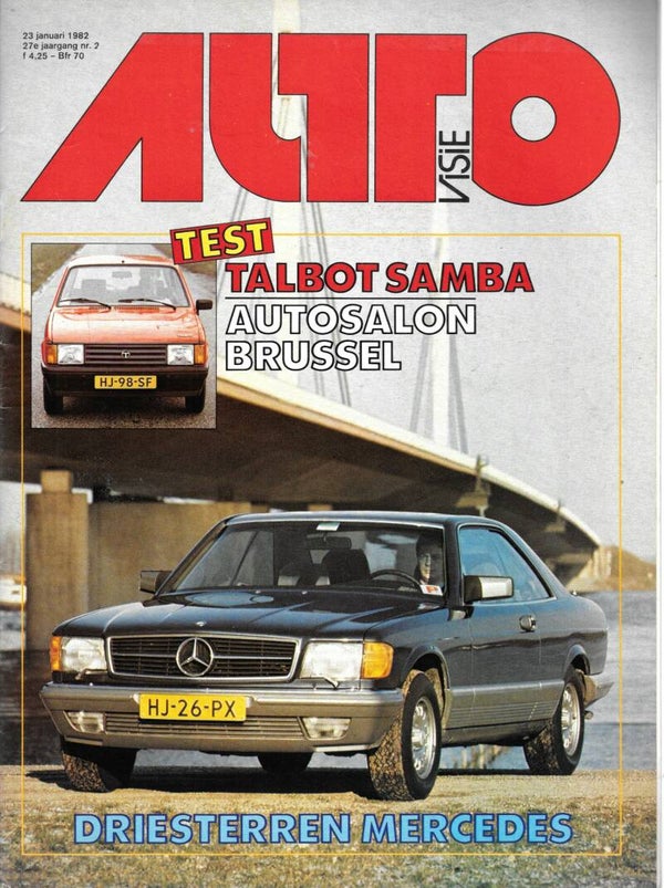 Autovisie - 1982 Nr. 02 - Audi, Mercedes, Talbot