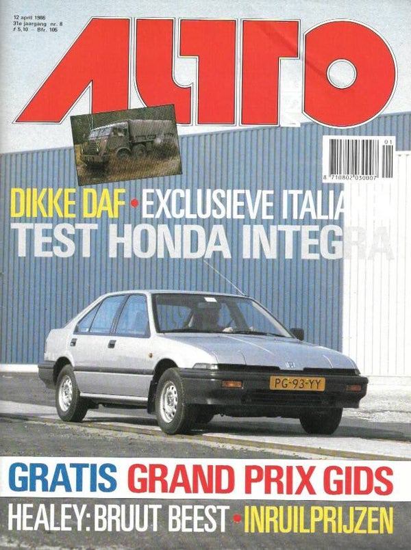 Autovisie - 1986 Nr. 08 met GRAND PRIX GIDS