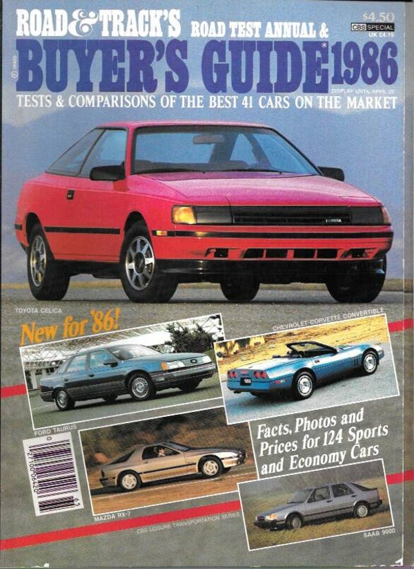 Road & Track Test Annual & Buyer's Guide 1986