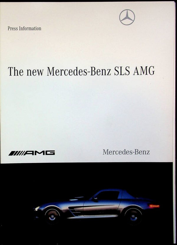 Mercedes-Benz SLS AMG Press Information 2009/EN