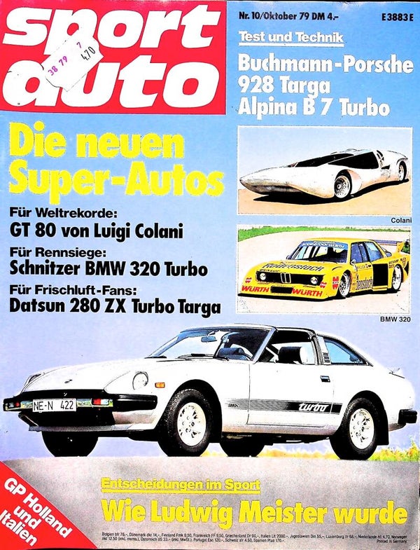 Sport Auto - 1979 Nr. 10 - Alpina, Porsche, Datsun