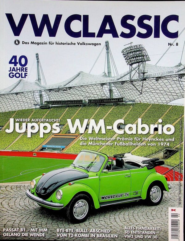 VW Classic Nr. 8 - Golf, T2, Passat B1, Kever