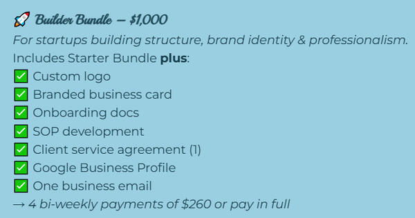 🚀 Builder Bundle – $1,000