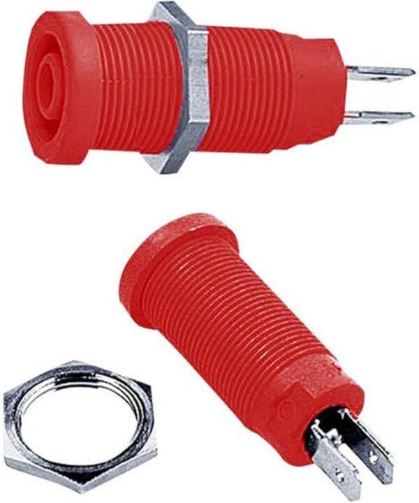 Douille de sécurité Rouge 4mm