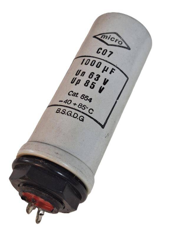 Condensateur Aluminium - 1000MF 63V