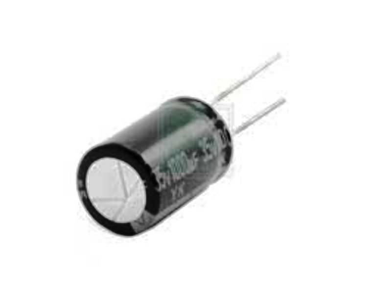 Condensateur électrolytique 100µF 400V 105°C - Marque Chemi-Con - Dimensions 16x35.5mm