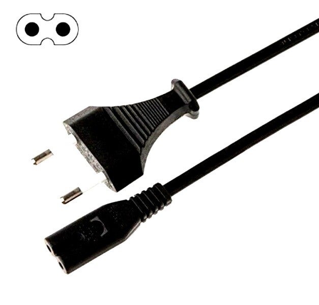 Cordon alimentation IEC C7 2 Pôles