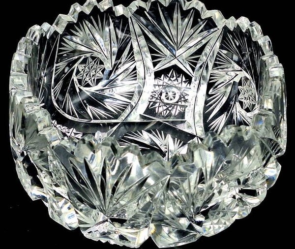 Coupe à fruits en cristal de Bohème