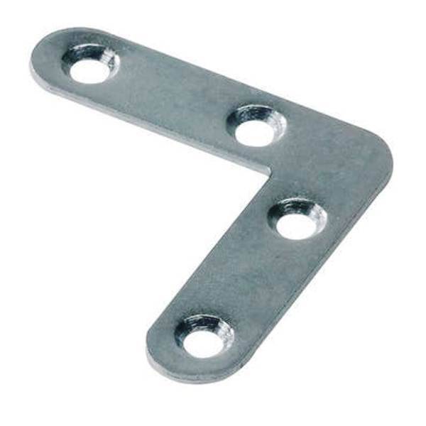 Equerre plate bout rond (Lot de 2)