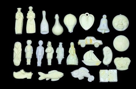 Fèves plates en plastique