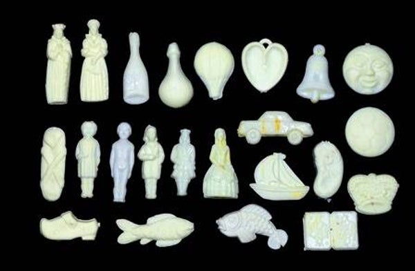 Fèves plates en plastique