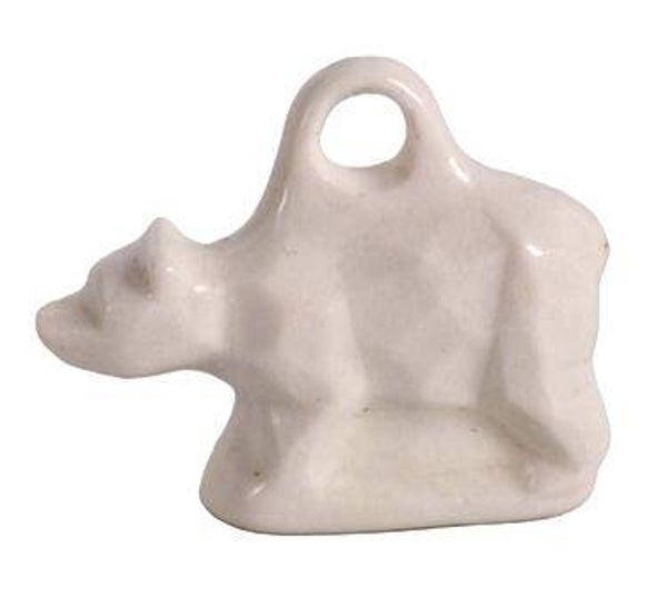 Fève - Ours blanc pendentif