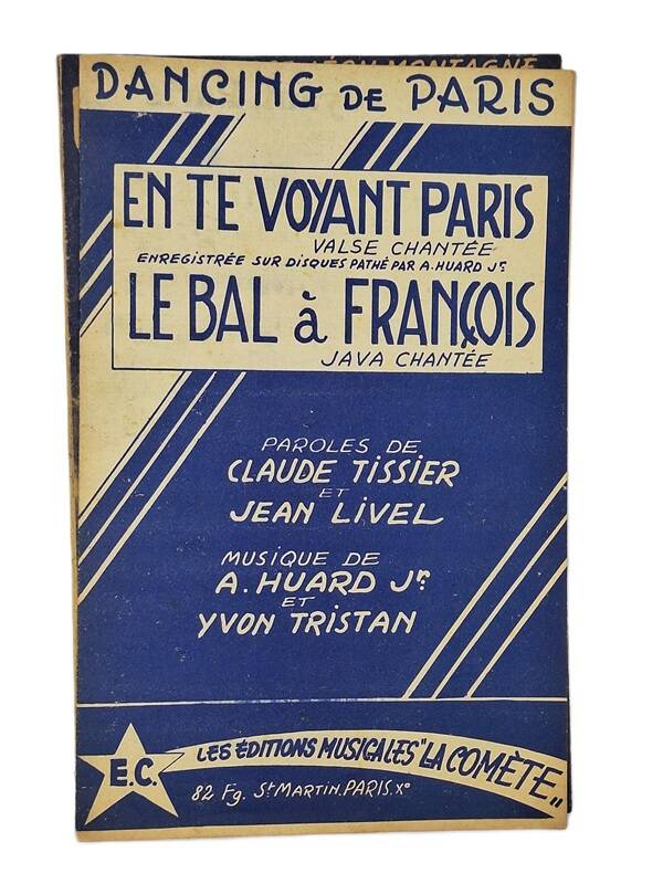 Partition En te voyant Paris et Le Bal à François