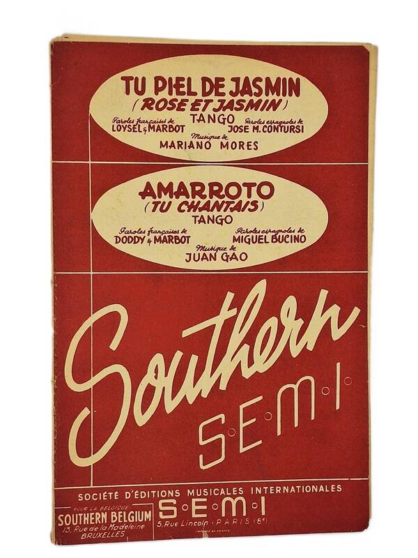 Partition Rose et Jasmin et Tu Chantais