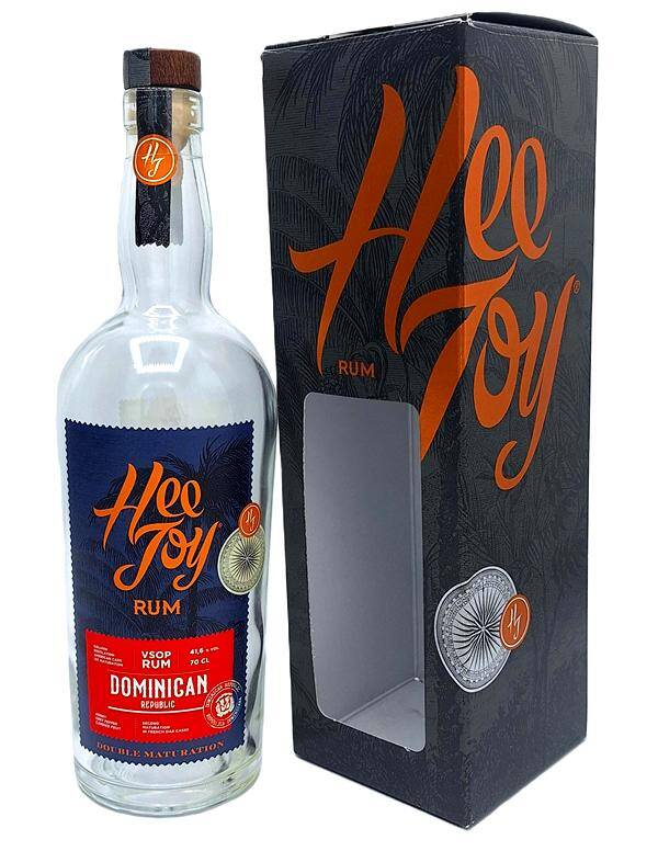 Bouteille vide Rhum Hee Joy avec boîte