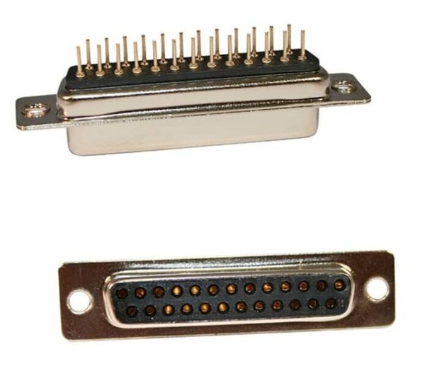 Connecteur SUB-D Femelle. pour CI 25 Pts