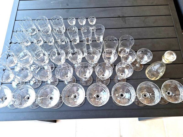 Service de verres cristal de Bohème