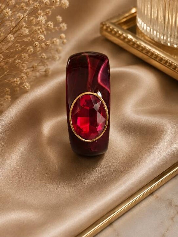 Bracelet résine ton rouge