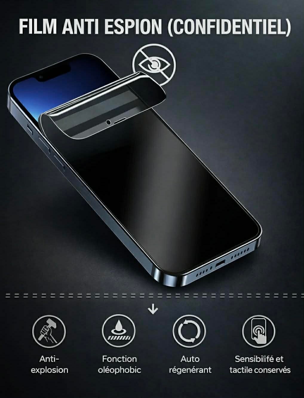 Film Hydrogel anti espion