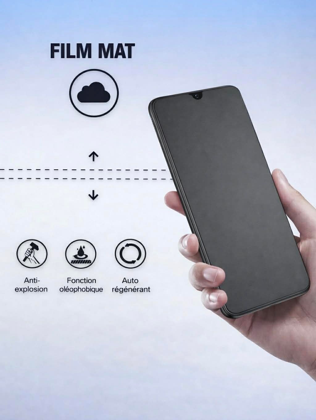 Film Hydrogel revêtement "Mat"